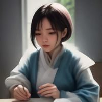 高级编辑陈曦的工作照，短发女性在电脑前专注工作，屏幕上显示内容标注界面